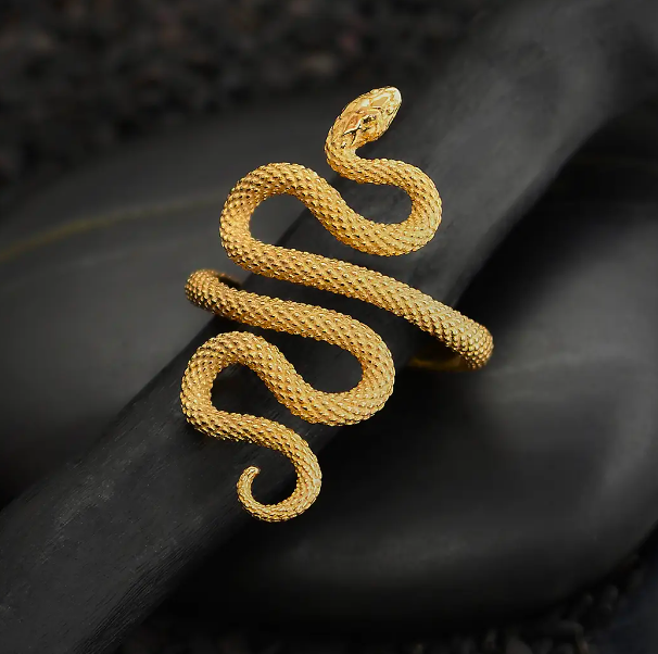 Snake ring gold - Eleni Pantagis